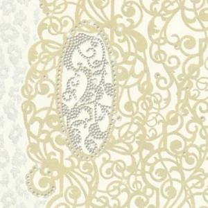 Italian Wallpaper Classic Design Size 10mx0.70m Creamy Color, Model 14113 | Balbaid Decor Company