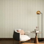 ورق جدران تصميم نقشات، مقاس 10 م×50 سم، لون عاجي