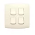 Electrical light switch 4 gang 10 Amp ALF Classic Alfanar Size 7×7 cm Color Beige 
