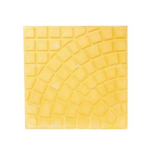 Cement Decorative Floor Tile 40×40 cm, Height 4 cm, Yellow | Al Sarif Building Materials