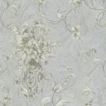 Patterned Wall Covering, Gray Color, Length 10m, Width 1.06m, Model 84011 