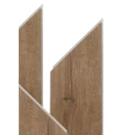 Interlocking Parquet Flooring, Dimensions 60×12.7 cm, Thickness 6.5 mm, light brown Color, Model CH01740125