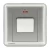 45A 1 Gang Double Pole Switch with Neon Indicator, Dark Silver, Size 86x86mm, 250V, Siemens (Delta Seata)