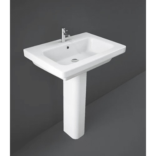 Floor Base Bathroom Washbasin 65x46x48.5 cm Alpine White | RAK Ceramics
