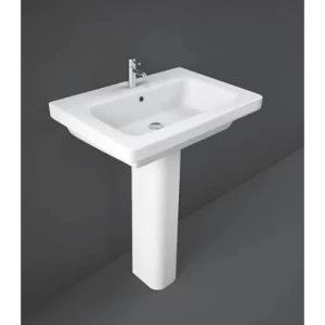 Floor Base Bathroom Washbasin 65x46x48.5 cm Alpine White | RAK Ceramics