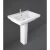 Floor Base Bathroom Washbasin, Size 65x46×48.5 cm, Alpine White Color | Rak Ceramics