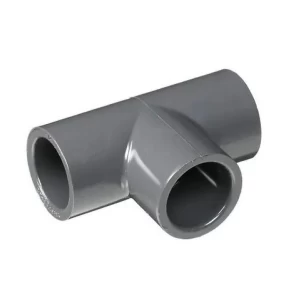 Plastic UPVC Tee 90° Size 160 mm Gray Color | Al mona for innovative pipe solutions