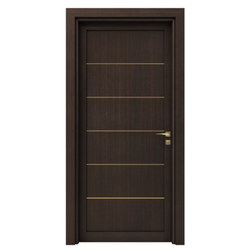 Premium Wooden Door 235x115 cm, 6 cm Thickness, Burnt Brown | GM01