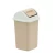 HDPE Plastic Waste Basket with Swivel Square Lid, Large Size, Beige Color, Model SEZ1V