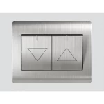 ضغاط ستارة مزدوج، مقاس 7×7 سم، 10 أمبير، لون ستيل، A66