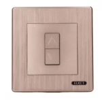 Curtain Switch 10 Amp Capacity, 220 Volt, Size 7 × 7 cm, Matte Gray Color