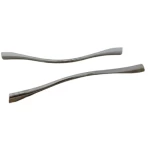 ماسكه مطبخ، شكل منحنى، لون فضي 