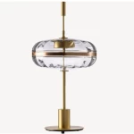 Table Lamp, Contemporary Design, Size 36x36x56 cm, Gold Color