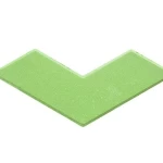 بلاط انترلوك ثلاثي الابعاد سماكة 6 سم مقاس 85×333 مم لون اخضر فاتح | شركة ارتك