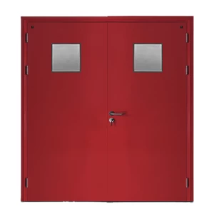 Fire Door SF/DD Double Leaf 1900×1950 mm Cold Rolled Steel Red | SFFECO