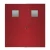 باب طوارئ سيفيكو صلب مدرفل علي البارد  مع نافذة زجاجية مربعة موديل SF/DD زوجي حجم الباب  1900×1950    مم  لون احمر