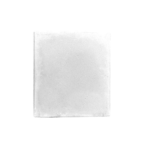 Cement Flooring Tiles Plain with Chamfer 40x40x4 cm White | Al Wasad Industrial