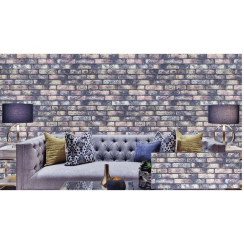 Brick Alternative Panel Size 50×120 cm, Grey Purple Color | Luxury line
