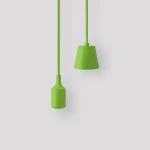 Green Decorative Hanging Lamp, Single Lighting Unit, Width 40 mm x Height 96 mm, Cord Length 1.5 m