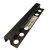 Large Aluminum Square End Accessory, 240 cm Length, 1.2 cm Height, Matte Black Color
