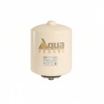 خزان ضغط مياه رأسي بدون ارجل سعة 2 لتر، ضغط 8 بار، قطر 160 مم، لون بيج، ارتفاع 220 مم