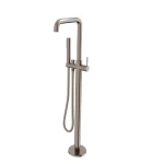 Floor Standing Shower Mixer With Movable Handle 110.8×25.2×19.2 cm, Matt nickel