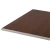 Fiberglass Reinforced Gypsum Ceiling Tile, Integrated Edge Size 600x600 mm, Thickness 12.5 mm, Dark Brown Color