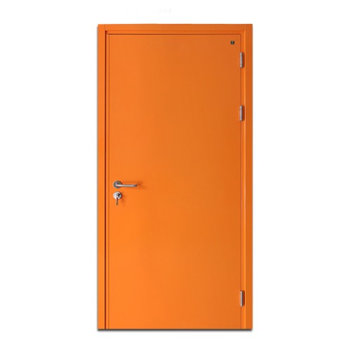Fire Door SF/SD Single Leaf 1950×900 mm Stainless Steel Orange | SFFECO