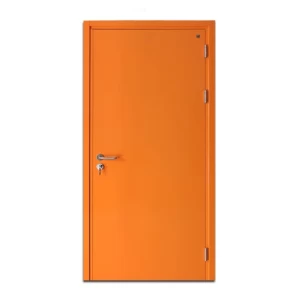 Fire Door SF/SD Single Leaf 1950×900 mm Stainless Steel Orange | SFFECO