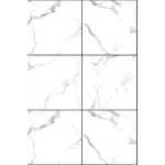 بلاط بورسلان للأرضيات شكل مربع، مقاس 60×60 سم،  أبيض، مناسب للممرات والمداخل