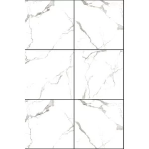 بلاط بورسلان للأرضيات شكل مربع 60×60 سم، أبيض | C362.301
