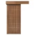 باب سحاب خشب طبيعي صلب، بني فاتح، مقاس 110× 265 سم، المتانة 6 سم، رقم الموديل M01