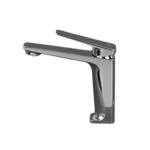 Washbasin Mixer Length 16.7 cm, Width 4.6 cm, Small Shiny Chrome