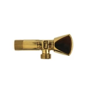Angle Valve 1/2x1/2 inch Gold Color | ALHashim Sanitary Tools