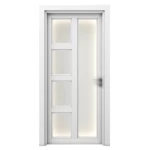 أبواب بريميوم بتصميم حديث، لون ابيض، مقاس 235 × 115 سم، سماكة 6 سم، موديل GPR07