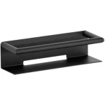 رف ستانلس ستيل ابعاد 31×12×11 سم، لون اسود