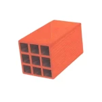 طوب احمر  مفرغ للمباني 9 فتحة  مصنع الميمني الابعاد 30×20×20 سم وزن 7.5 كجم