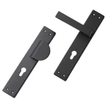 Fixed And Movable Door Handle Right Direction, Black Color