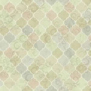 American Wallpaper Multi Colors Patterned Design, Size 10mx0.53m, Model TB4268 | Balbaid Decor Company