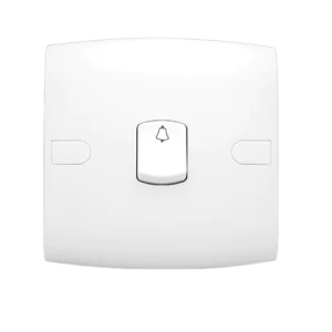 Bell Push Switch 1 Gang 10 Amp 7x7 cm White | Al Fanar