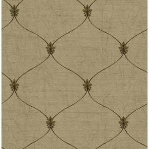 American Wallpaper Dark Beige Classic Design, 10m x 0.53m | Balbaid Decor Company