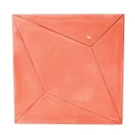 Geometric Design Decorative Floor Tiles, Size 40×40 cm, Thickness 5 cm, Light Red Color | Al-Sarif Company