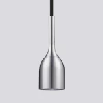 Pendant Light with One light source, silver Color, Size 47 × 152 mm, Cord Length 1500 mm