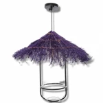 معلق سقف مفرد، لون اسود، سلك 10 سم، أبعاد 50×50 سم