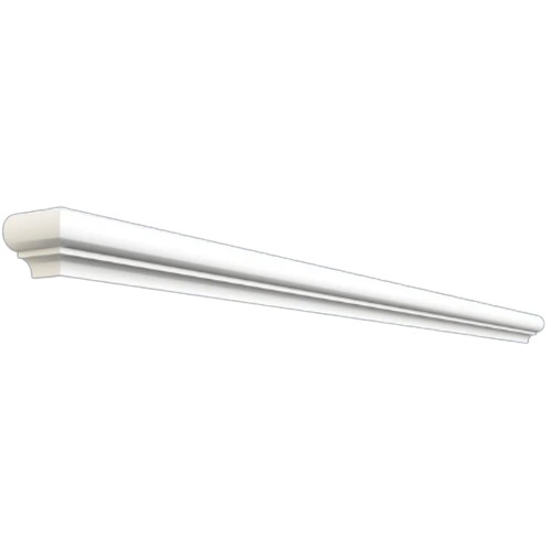 Decorative Wall Cornices Outdoors 10 cm Height, 7.5 cm Width, 2.44 m Length, White | Zakharef Company
