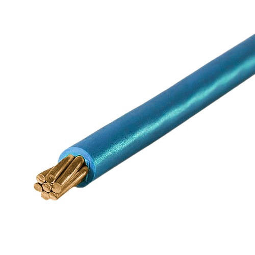 سلك مفرد نحاس مجدول معزول PVC، مساحة مقطع 300 ملم، 450/750 فولت، لون أزرق | مجموعة كابلات الرياض