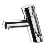 Chrome Automatic Washbasin Tap, Two Lines, Self locking