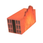 طوب احمر  مفرغ  معزول بالصوف الصخري  مصنع الميمني مقاس 40×20×20 سم وزن 11.2 كجم