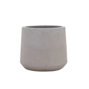 Cylindrical Flower Holder 34 cm Length 28.5 cm Diameter, Grey Color | Verde