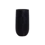 أصيص نبات خرسانى، عرض 26 سم، ارتفاع 48 سم، لون اسود 